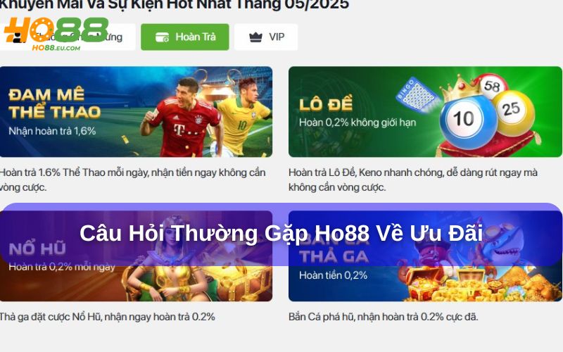 Câu hỏi thường gặp Ho88 về khuyến mãi Câu hỏi thường gặp Ho88 về khuyến mãi