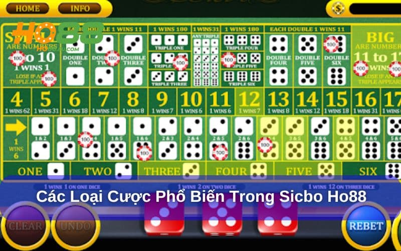 SicBo có nhiều loại cược thú vị SicBo có nhiều loại cược thú vị
